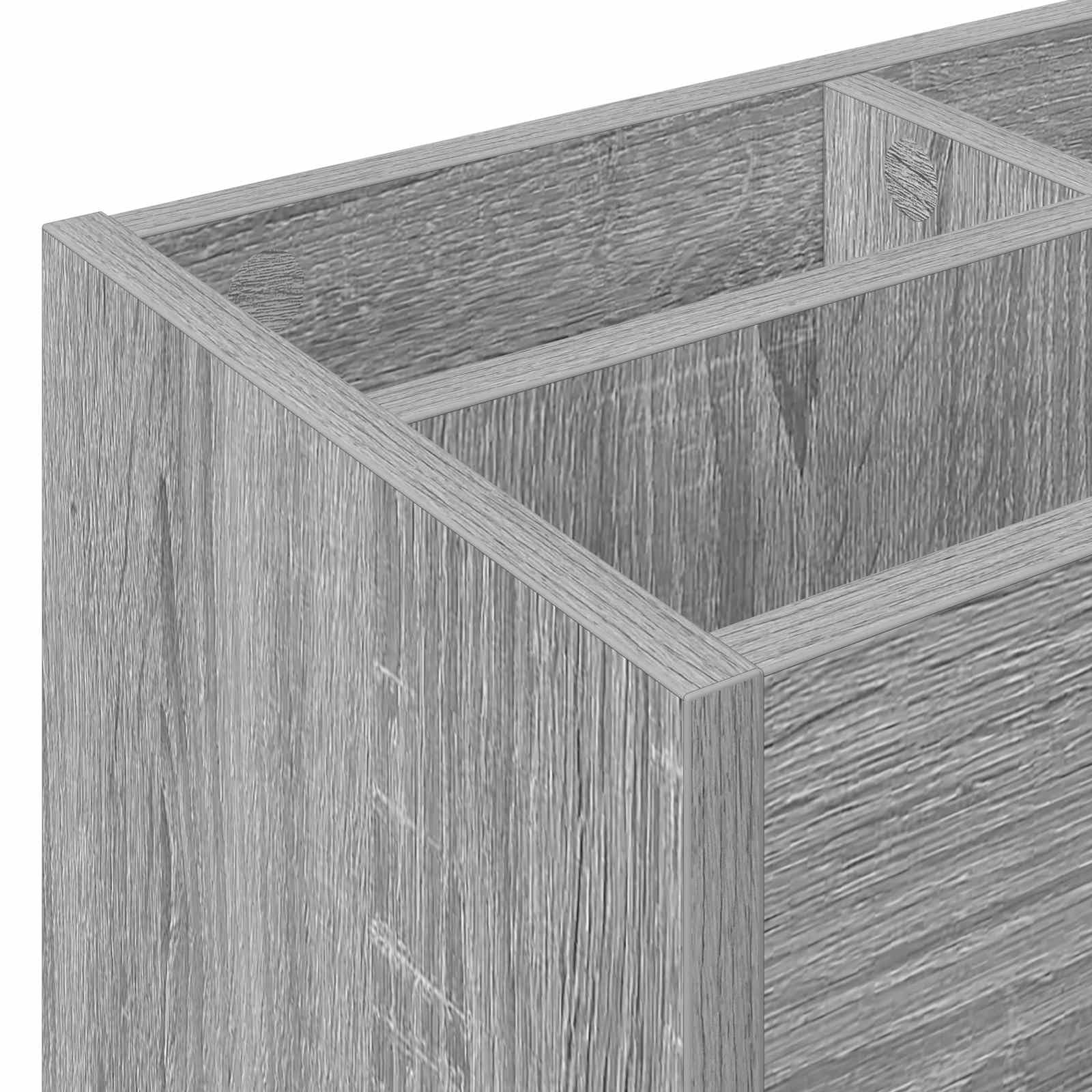 Portaombrelli in legno, 65 x 24 x 50 cm, moderno portaombrelli da corridoio, rettangolare, per ombrelli, cappelli e sciarpe