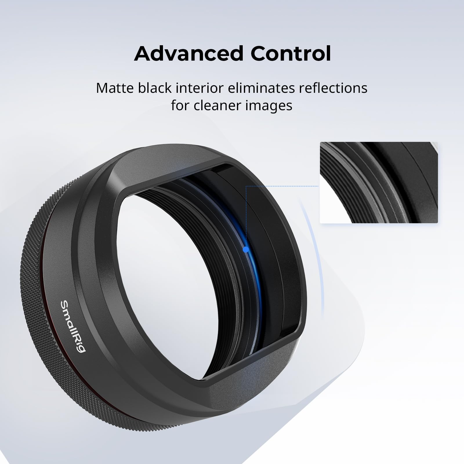 SMALLRIG UV-Filter mit Gegenlichtblende für FUJIFILM X100VI / X100V, UV-Filter mit 99% Lichtdurchlässigkeit, Antireflex & Anti-Geisterbilder, Gegenlichtblende aus Aluminiumlegierung, Schwarz - 5850