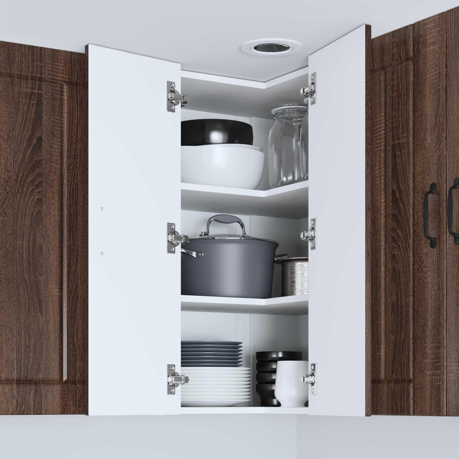 Küchenschrank Braun Eichen-Optik, 57x57x80 cm Holzwerkstoff, Langlebiger Küchenschrank für Kochutensilien, Freistehendes Küchenmöbel mit Stauraum