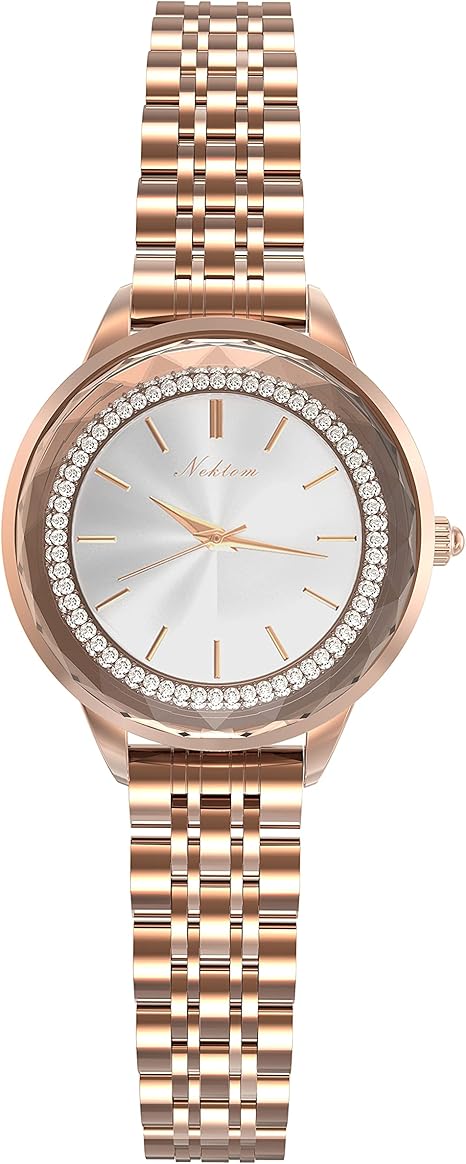 Womens Watch Waterproof Classic Three-Hand Stainless Steel Quartz Watch