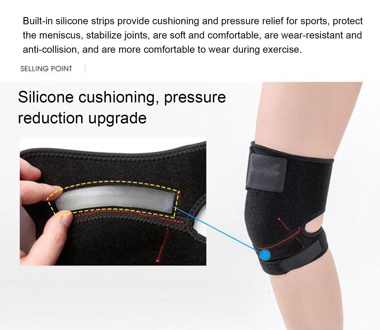 VIDECOR Rodilleras para Bailarines Voleibol Mujeres Protectoras Niñas 1 Par Codo Baile Correr Senderismo Baloncesto Antideslizante Transpirable Almohadillas de Esponja Suave,C