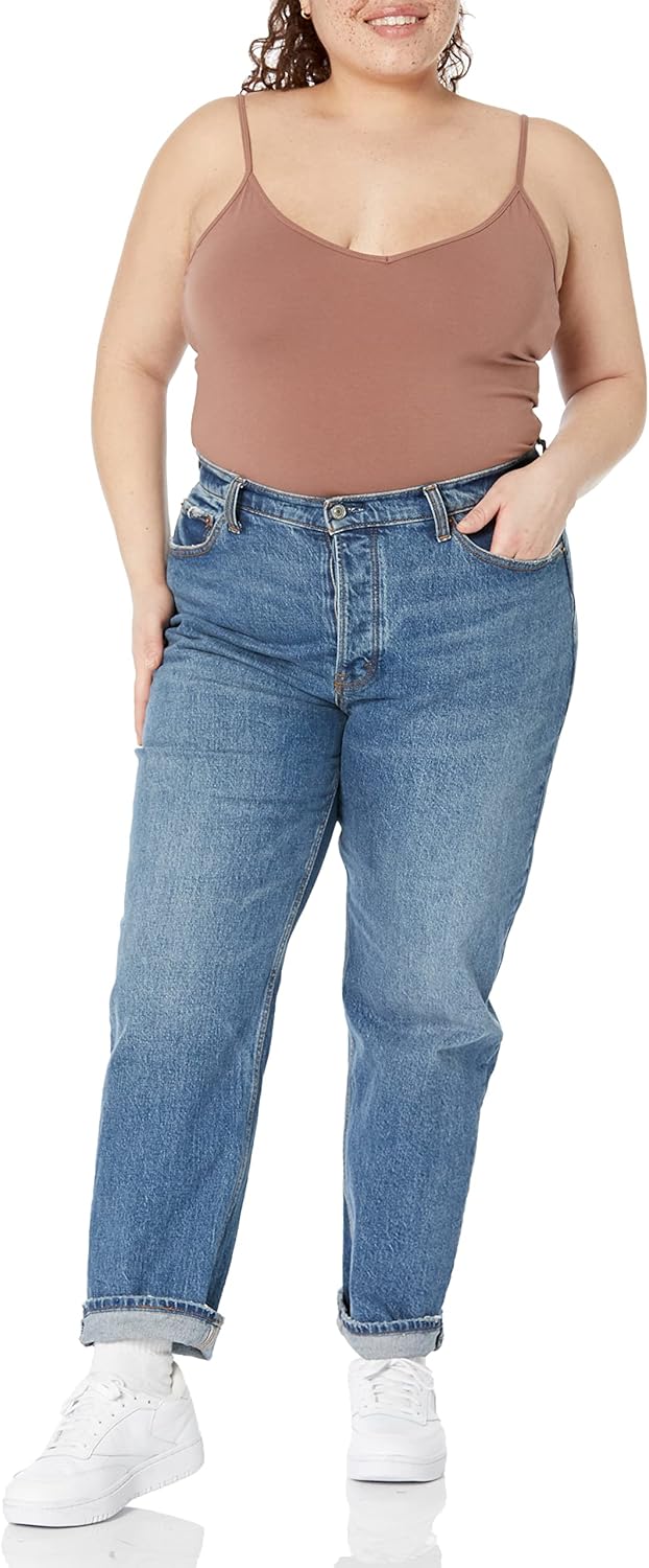 Amazon Essentials Women's Slim-Fit Knit V-Neck Layering Cami (Available in Plus Size), Pack of 4 - Image 8