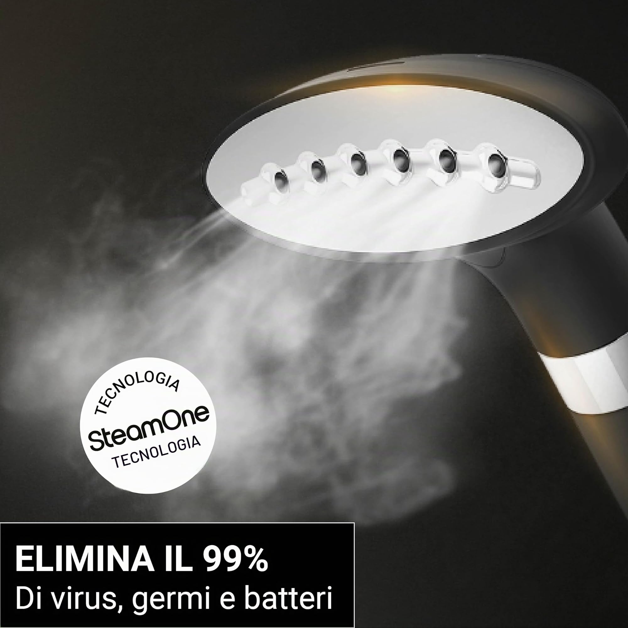SteamOne Daily Stiratrice Verticale Nera 1800W - Serbatoio 1,8L