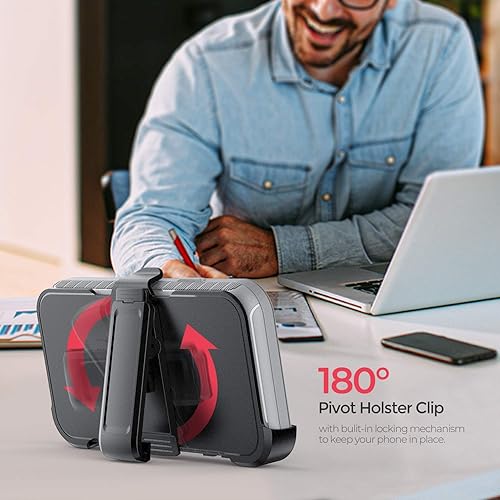 Miniatura 2 de Defender - Funda protectora de diseño de cartera con espejo trasero oculto y tarjetero, protección resistente a prueba de golpes, funda protectora 3