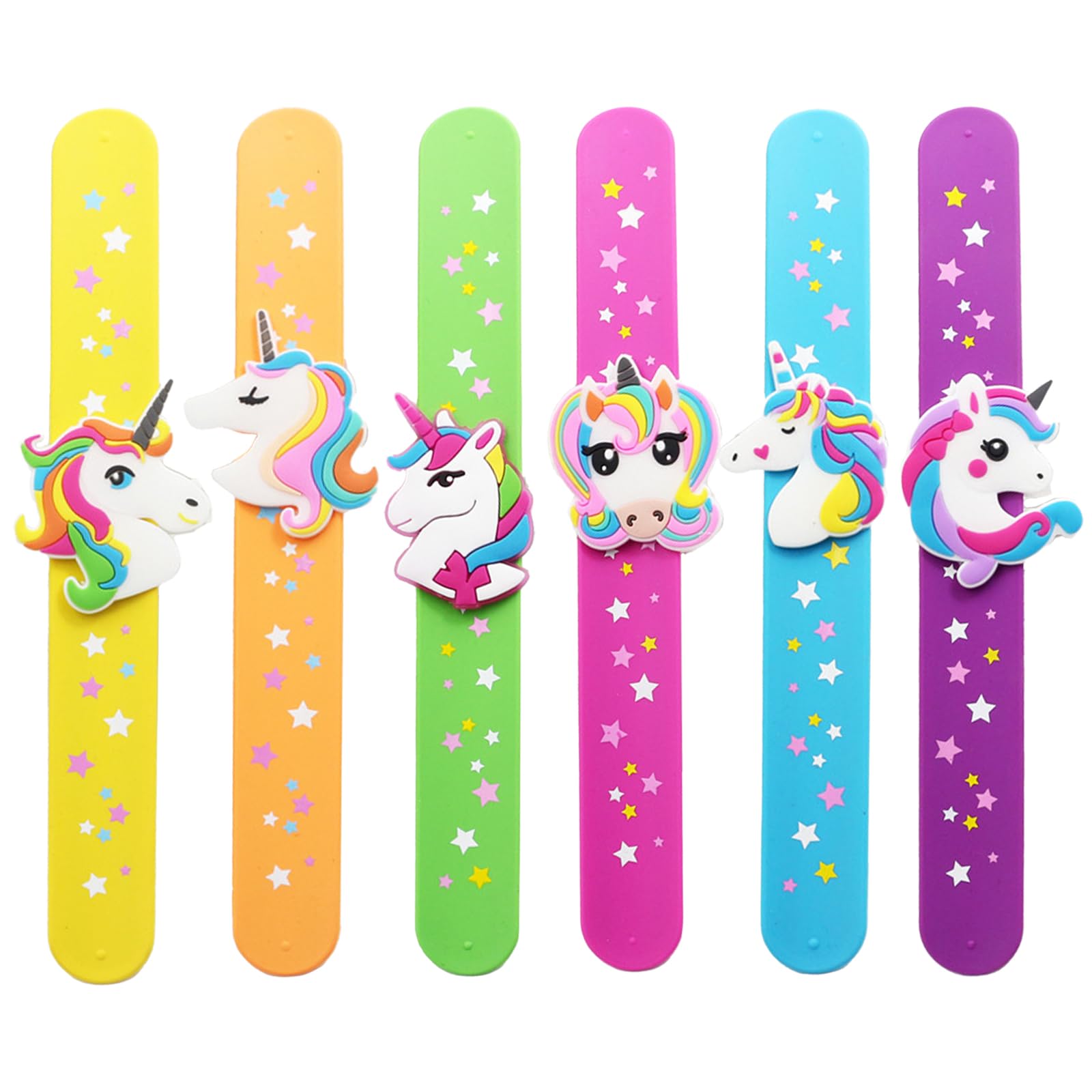 POPOYU Pulsera de silicona de unicornio para niños, niñas, niños, bolsas de fiesta, regalos, regalos de fiesta, cumpleaños, aula