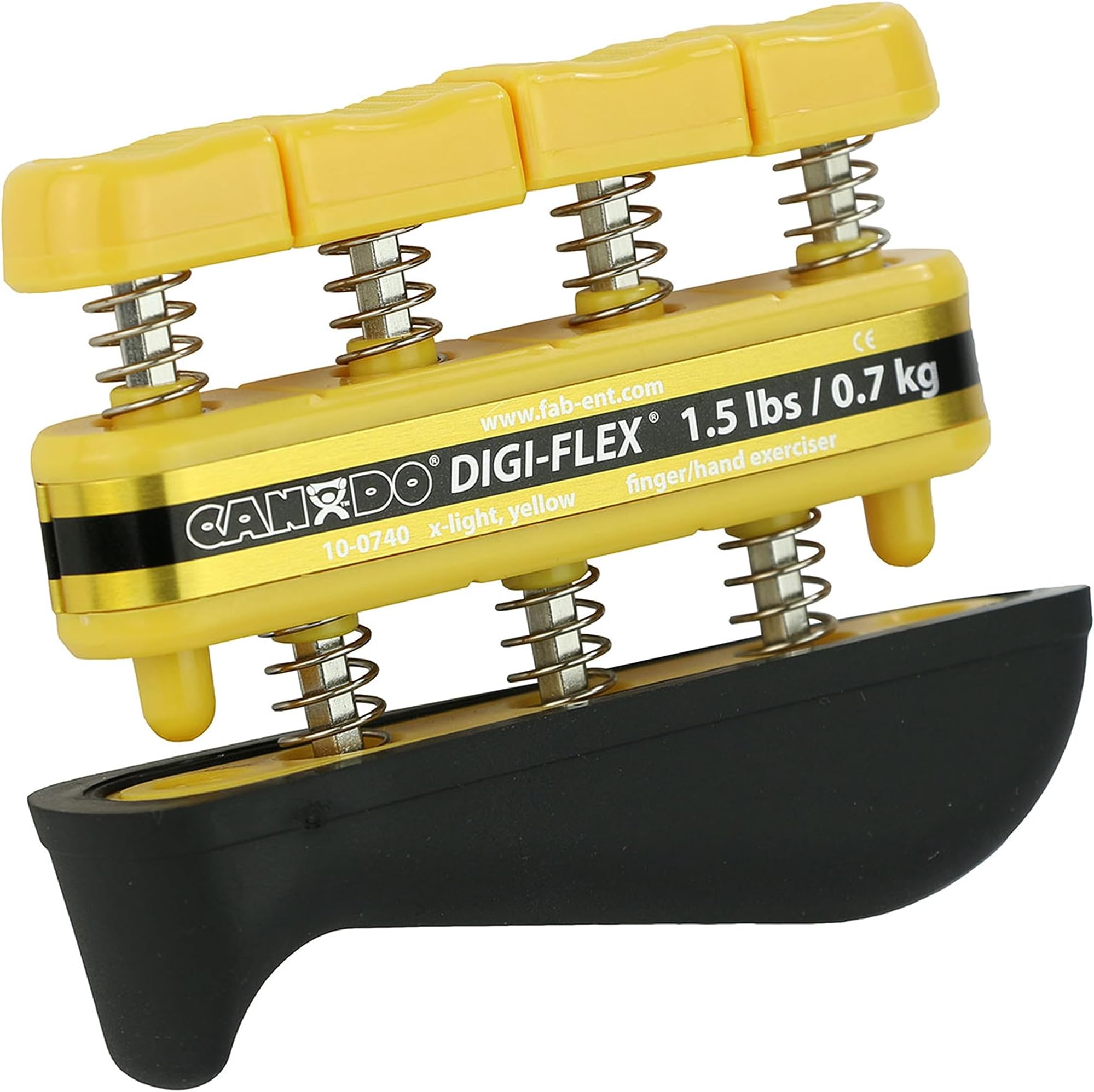 CanDo® Digi-Flex® hand exerciser - Yellow, x-light - Finger (1.5 lb) / hand (5.0 lb)