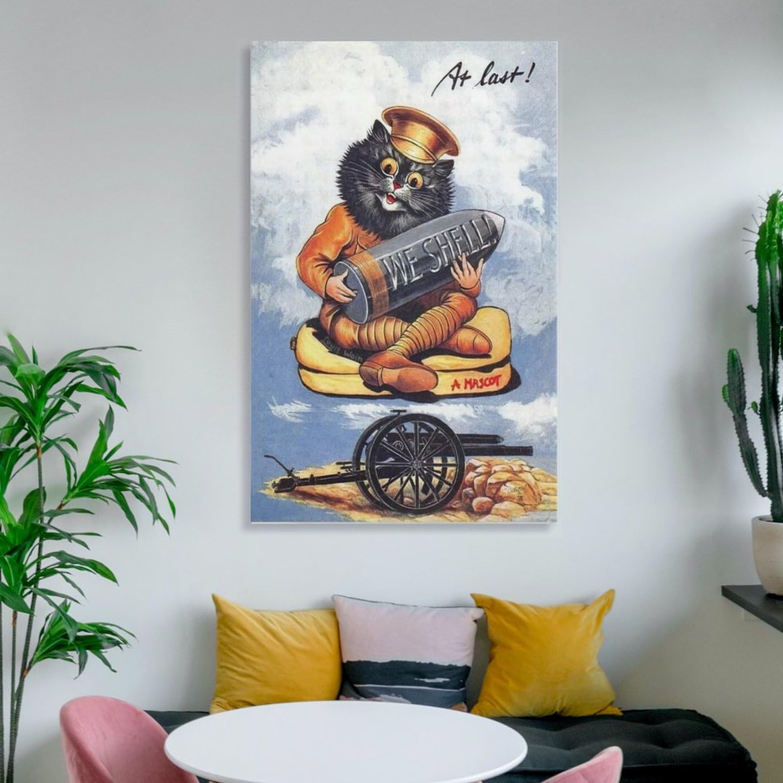 Amazon.co.jp: Louis Wainルイス・ウェイン絵画アートポスター By