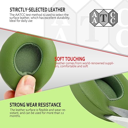 Vista 55 de Krone Kalpasmos Almohadilla de repuesto de gel refrescante para auriculares Beats Solo 2 y 3 inalámbricos/con cable, almohadilla de oído instantánea