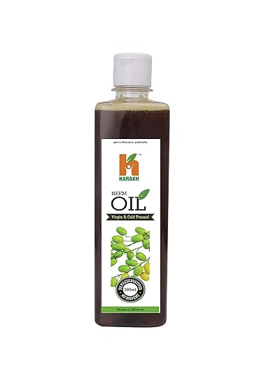 Harakh Naturals Cold Pressed Neem Oil (Unrefined Natural Neem Oil )( Neem Oil,500ML )
