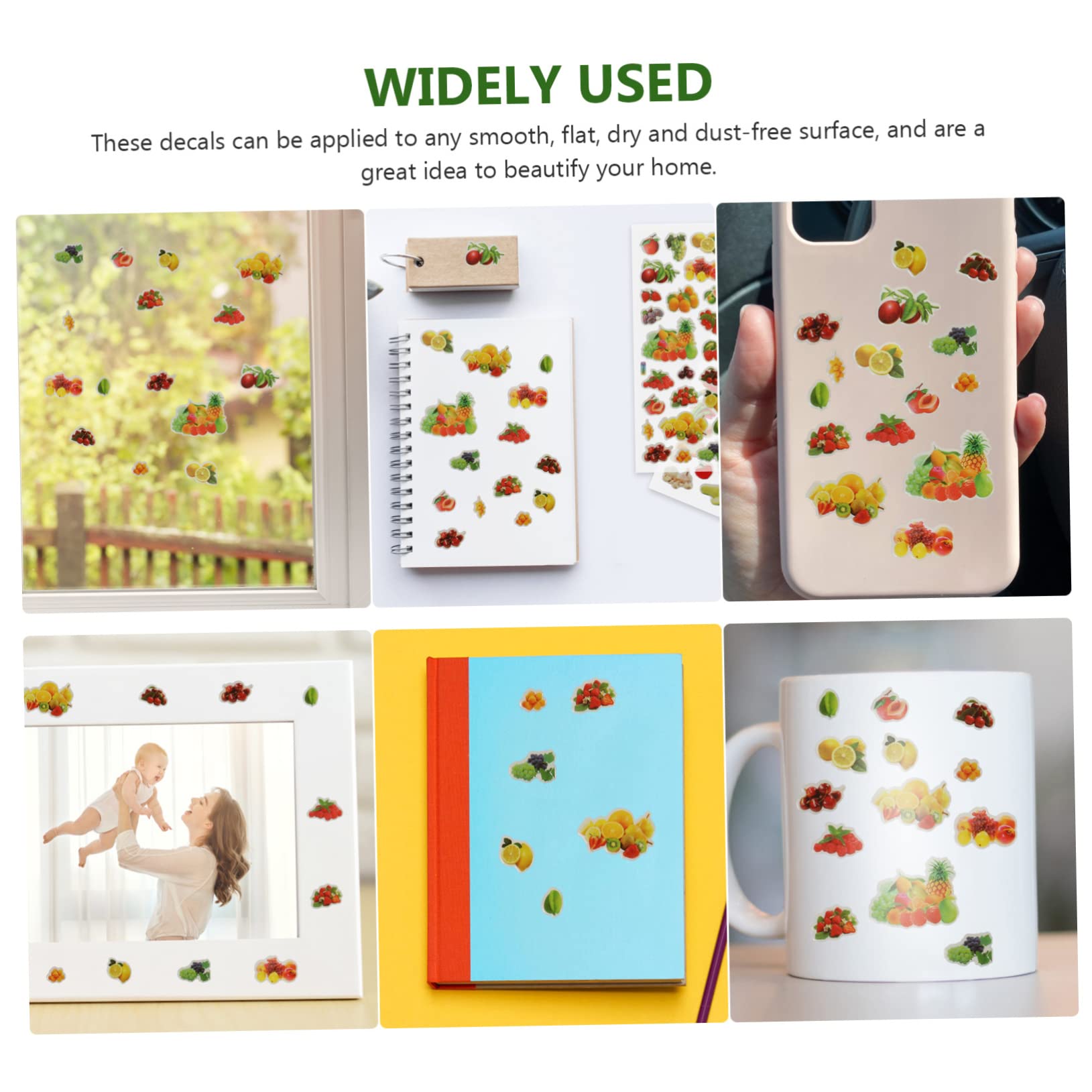 120hojas Pegatinas De Espuma Para Niño Niña Stickers De Frutas y Verduras Fáciles De Usar Para Manualidades y Decoración Infantil Surtidos Para Aprendizaje y Diversión