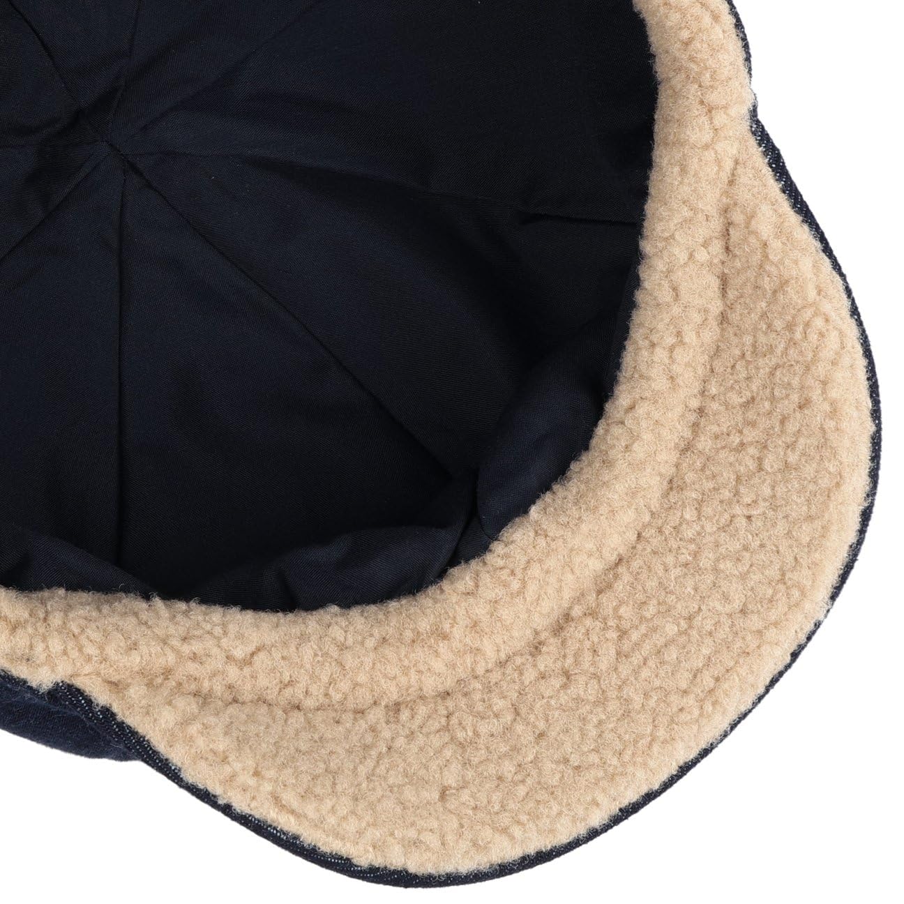 Seeberger Stiva Denim czapka balonowa czapka z daszkiem Newsboy Cap damska – z daszkiem, podszewką, na jesień, zimę, jesień i zimę