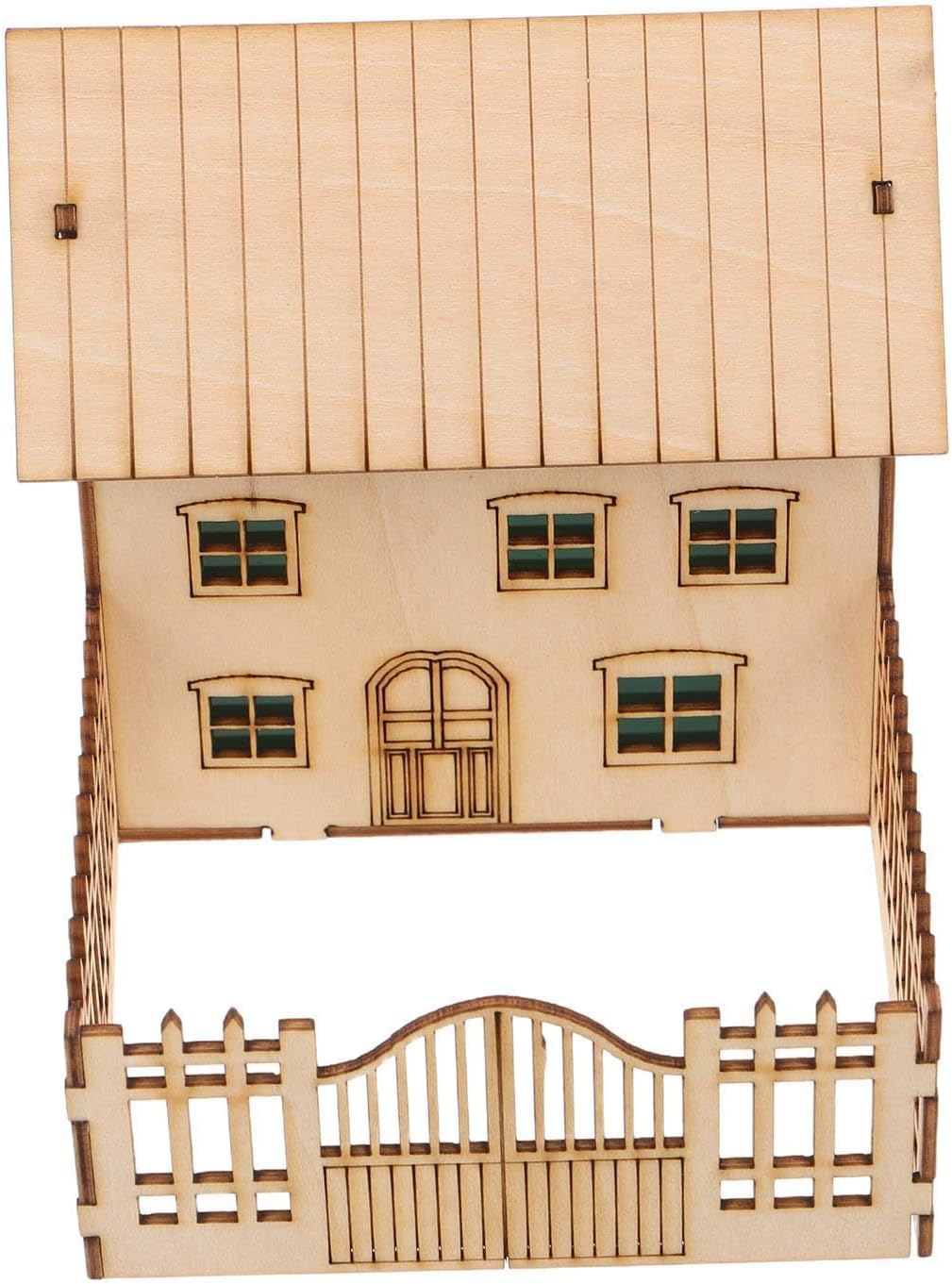 Wood House Model Kit for Adults Xmas Rustic Cottage Cabin Display