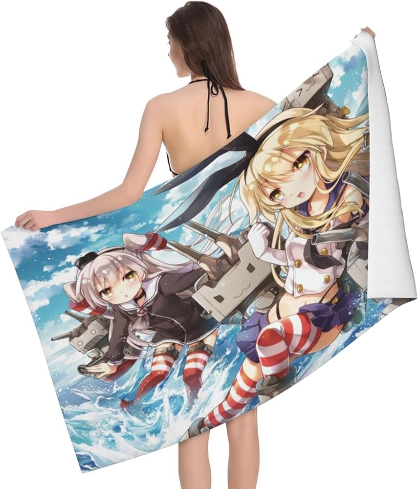 Amazon｜艦これ 島風 バスタオル ビーチタオル マイクロファイバー 
