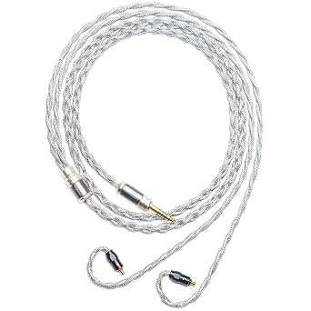 6N Single Crystal Silver T1 IEM Cable for Westone Pro X10 Pro X20 Pro X30 Pro X50 MACH10 MACH20 MACH30 MACH40 MACH50 MACH60 MACH70 MACH80 4.4mm Balanced Earphone Upgrade Cable 4.4mm Plug
