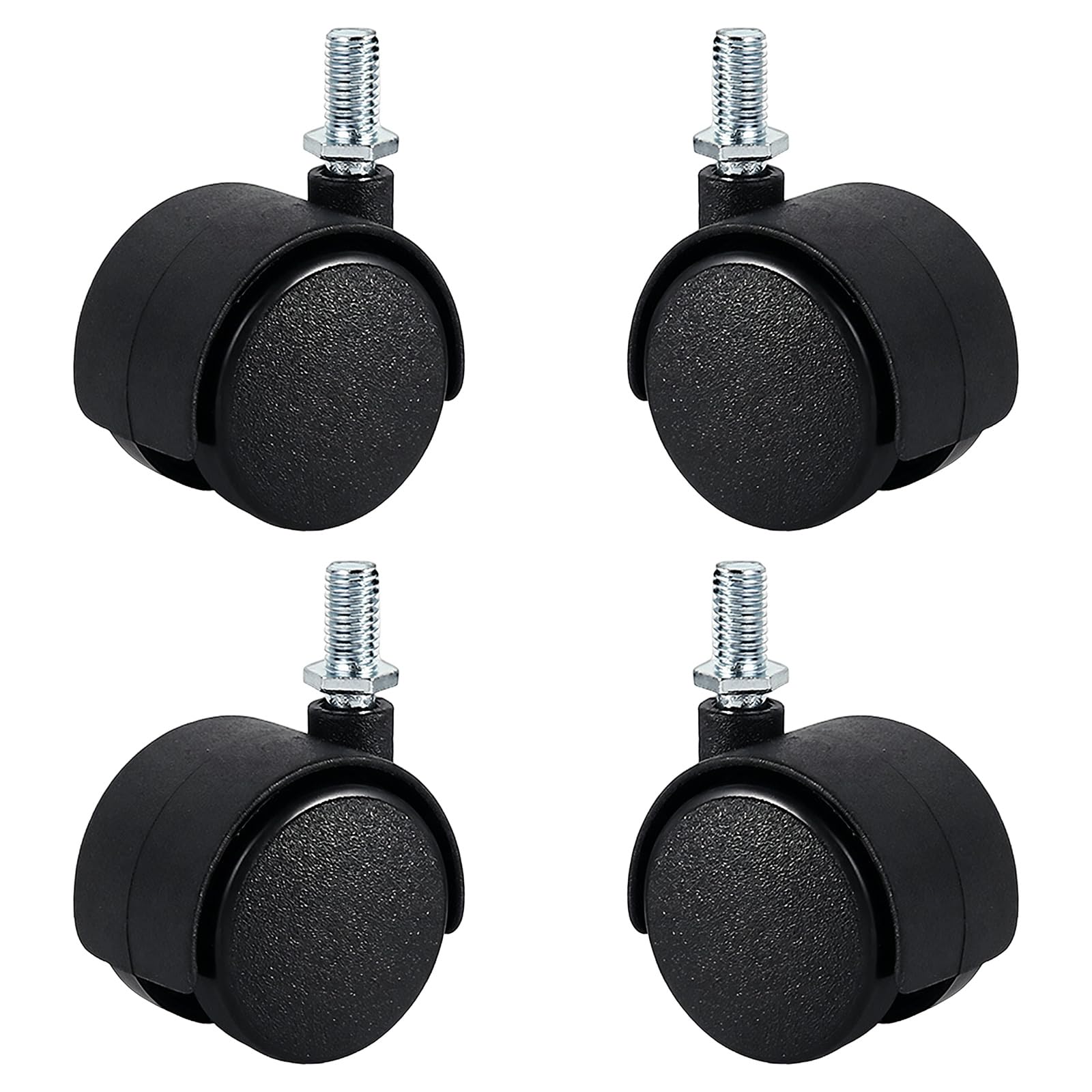 4Pcs Miniature Quiet Casters Universals Furniture Wheel Castors Roller for Easy Mobility Secure Installation Hardware Moving Furniture Casters Pulleys