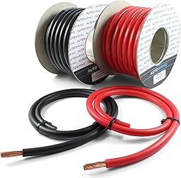 Autowiring Automotive Hi-Flex 240 Amp 35mm² 2 AWG Battery/Starter/Inverter/Welding PVC Cable Wire (Black, 5 Metre)