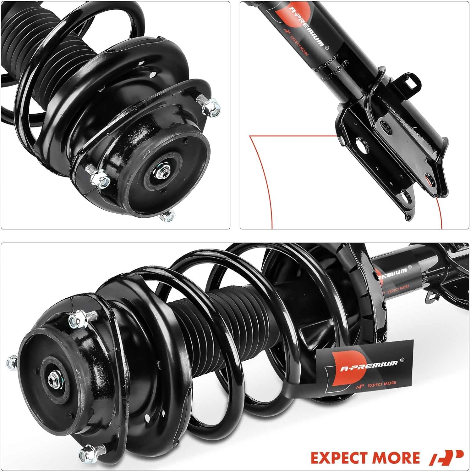 A-Premium Front Complete Strut and Coil Spring Assembly Compatible with Subaru Outback 2010 2011 2012, 2.5L, Manual Transmission, 2-PC Set
