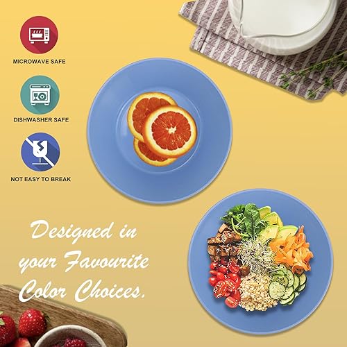 Miniatura 5 de Juego de 6 cuencos de paja de trigo, cuencos irrompibles de 50 onzas, aptos para microondas y lavavajillas, juegos de cuencos súper grandes sin BPA