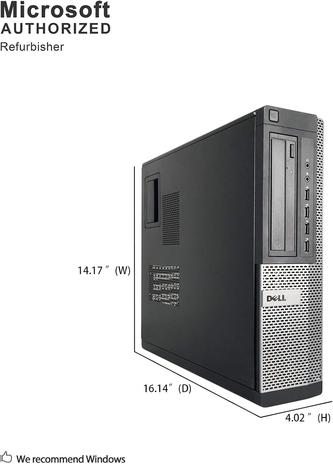 Popular DELL Optiplex 7010 Desktop Computer - Intel Core i5 3.6GHz, 16GB DDR3, New 500GB SSD, Windows 10 Pro 64-Bit, WiFi, USB 3.0, DVDRW, 2X Display Port (Renewed)']
