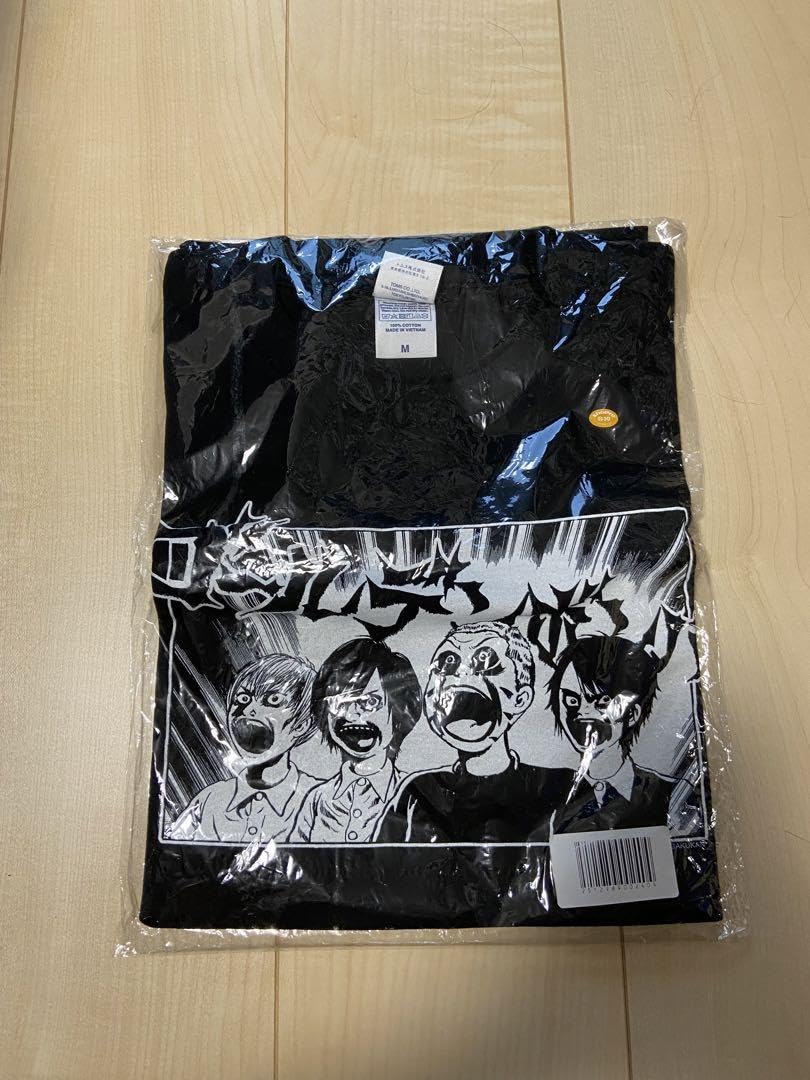 Amazon.co.jp: 楳図かずお×ゴールデンボンバーコラボグッズT黒M