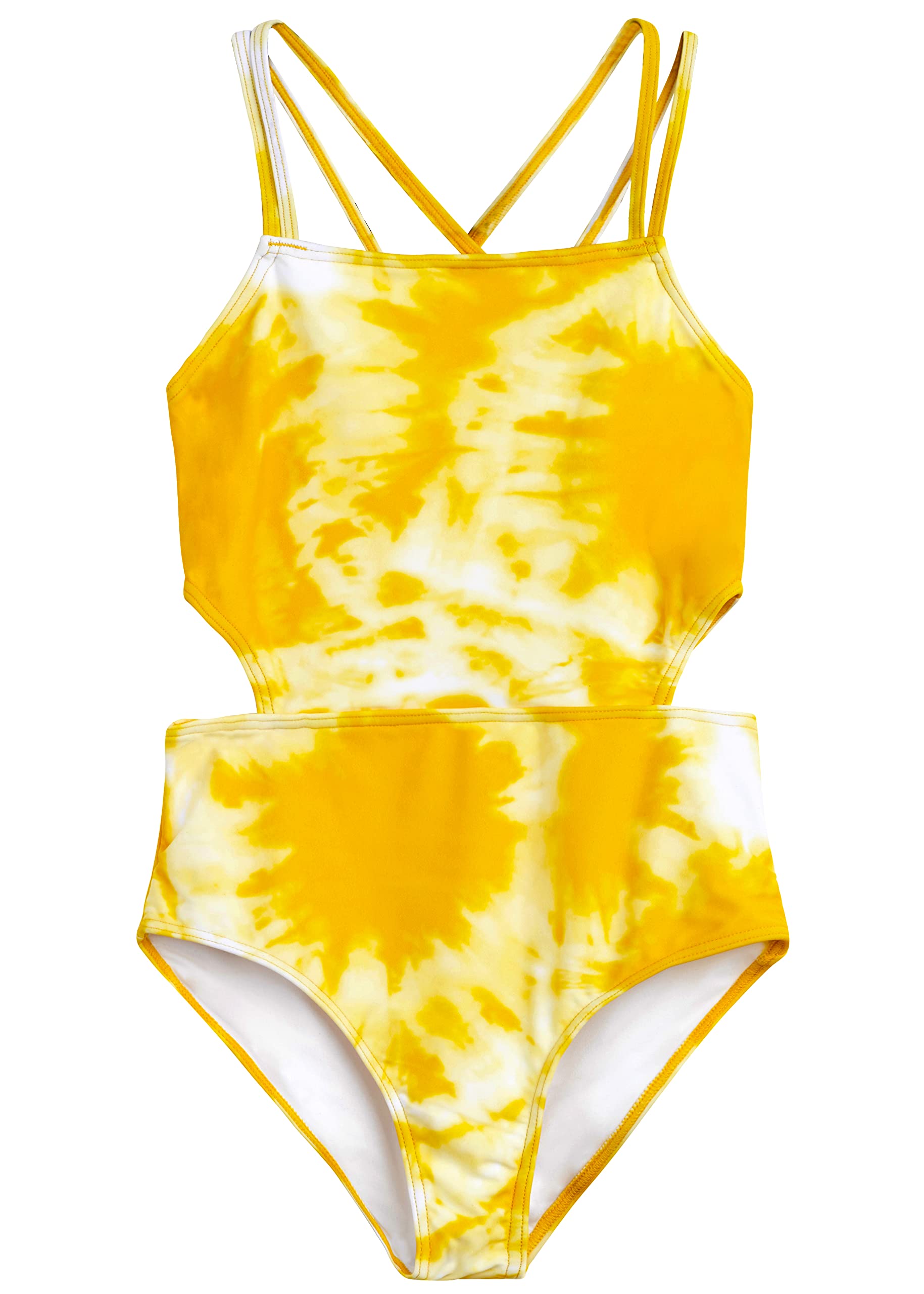 Kanu Surf Girls' Beach Girl Sport Cut-Out One Piece Swimsuit