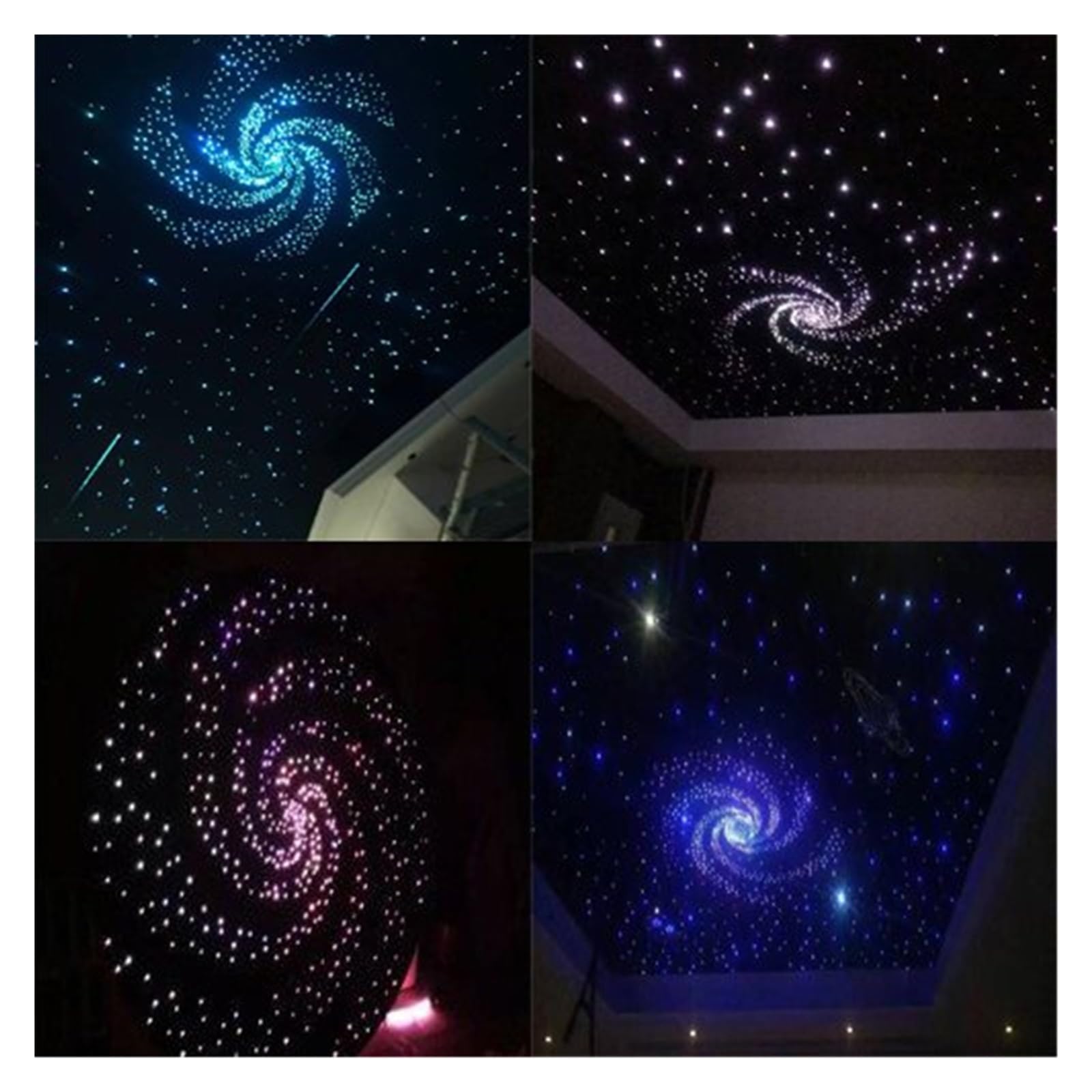 300 Szt. 300CM RGB LED Światłowody Na Dach Samochodowy Gwiazda Sufitowa