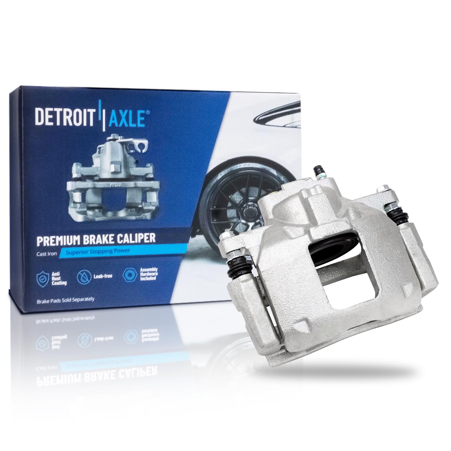 Detroit Axle - Front Left Brake Caliper w/Bracket for Dodge Grand Caravan