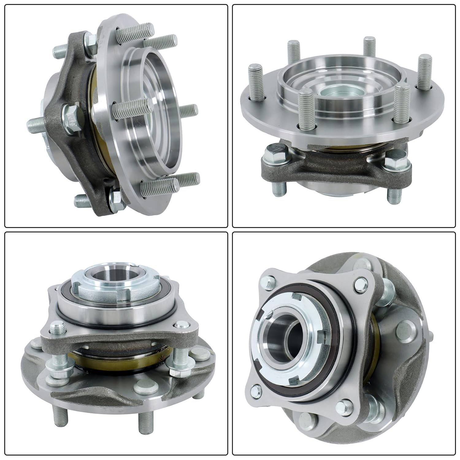 Silscvtt 2Pcs Front Wheel Bearing Hubs RWD 950-004 Replacement for Toyota Tacoma 2005-2019 Replacement for Toyota 4Runner 2003-2019
