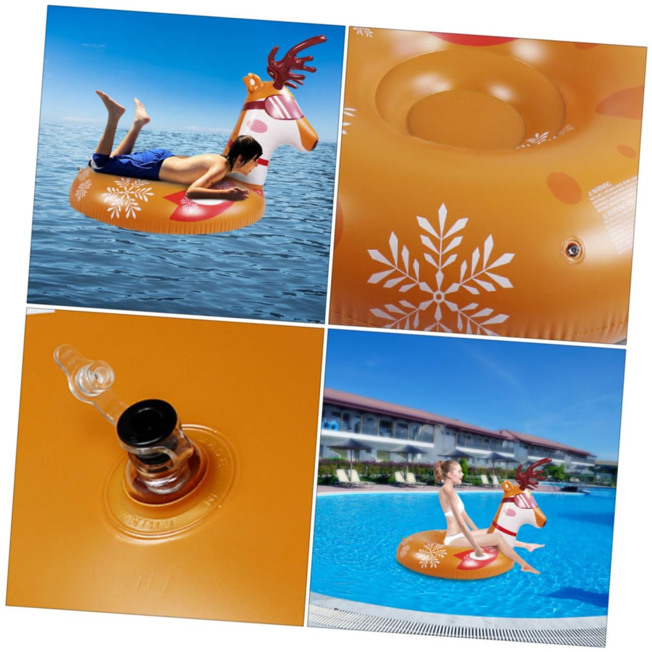 Hemobllo 1 Pz Neve Gonfiabile PVC per Attività Outdoor Resistente All Usura e Basse Temperature per Sport Invernali e Divertimento