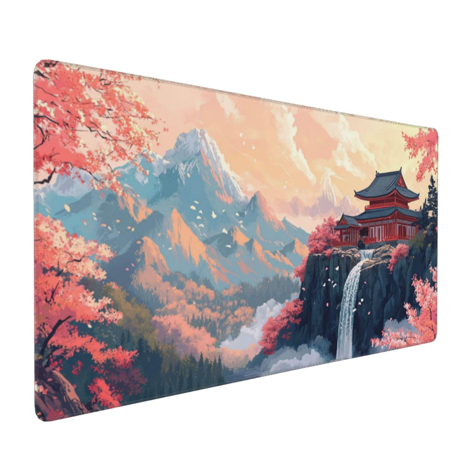 Gamingowa podkładka pod mysz, Japonia, XXL, 1000 x 400 x 3 mm, podkładka pod mysz dla graczy, z zabezpieczeniem krawędzi, wodoodporna, akcesoria gamingowe, poprawia precyzję i prędkość, z819