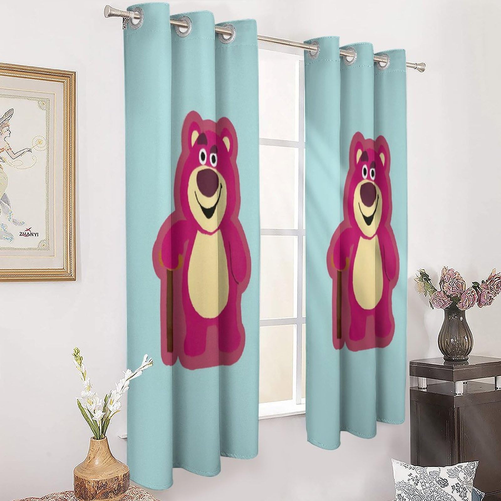 Amazon｜トイストーリー ロッツォカーテン 遮光 断熱 防寒 カーテン2枚