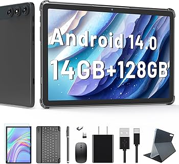 【2024年新品購入】Androidタブレット本体 ホワイト グレー Amazon.co.jp: Android14タブレット2024新登場タブレット10