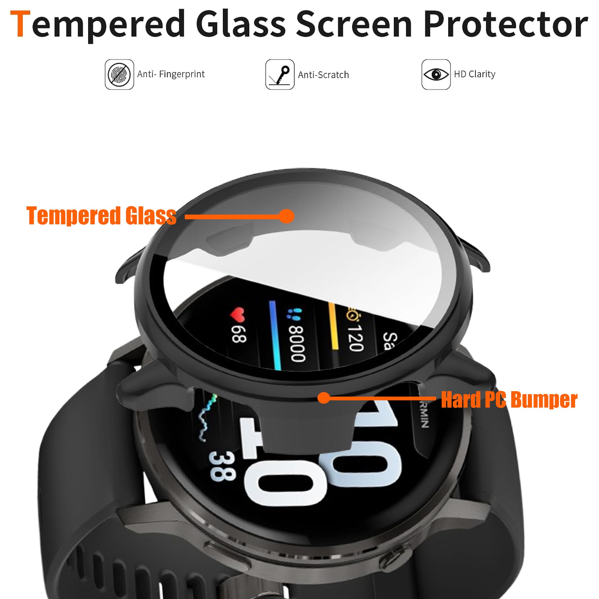 Amazon.co.jp: Lamshaw for Garmin Venu 4 ハードケース、41mm 45mm