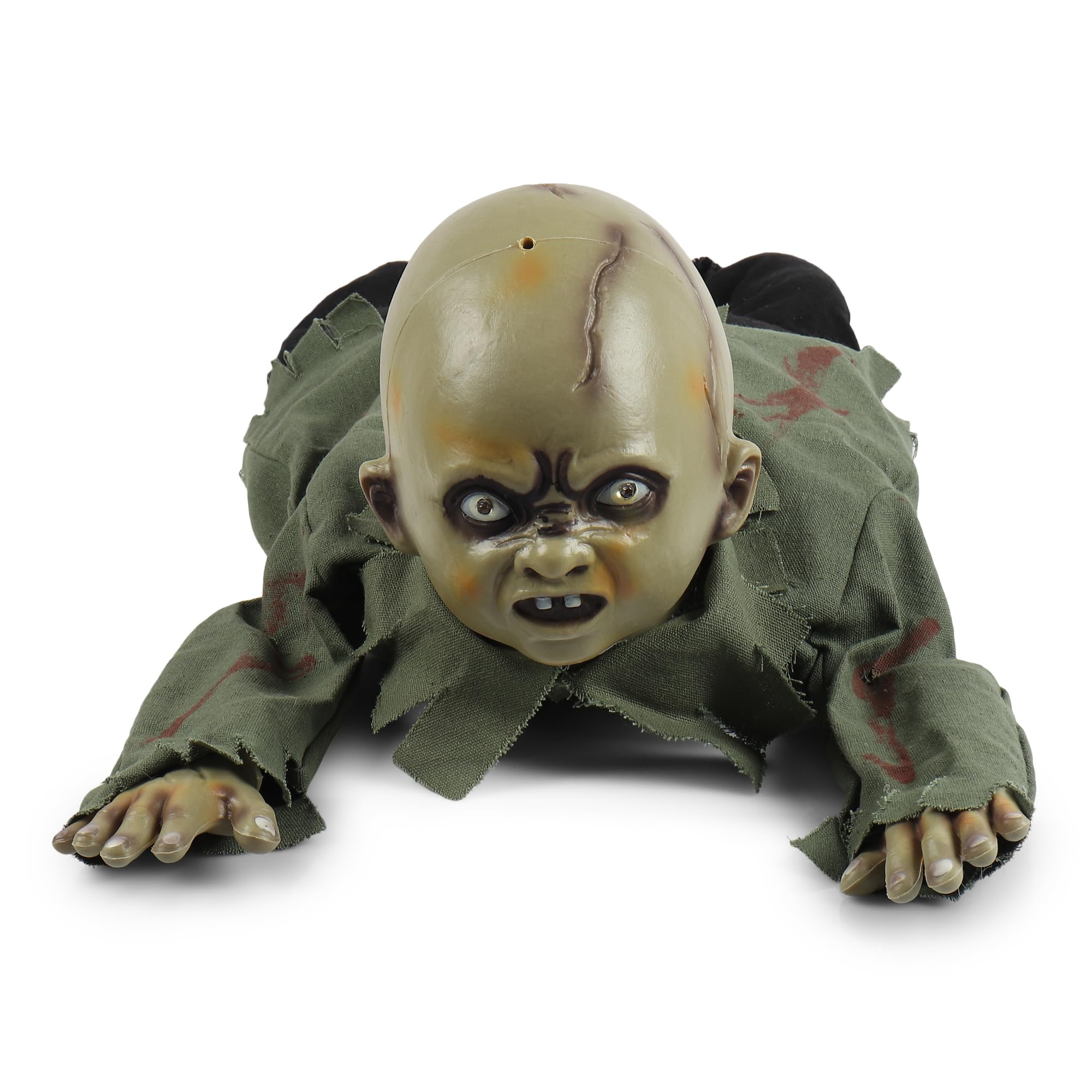 Sage Square Halloween Decoration Crawling Zombie Baby Doll Creeping, comfortable exquisite cloth, Sound Sensor, Props Horror Bloody For Haunted House Decorations with Battery Operated Control (B0CVKRLGS1) Amazon Price History, Amazon Price Tracker