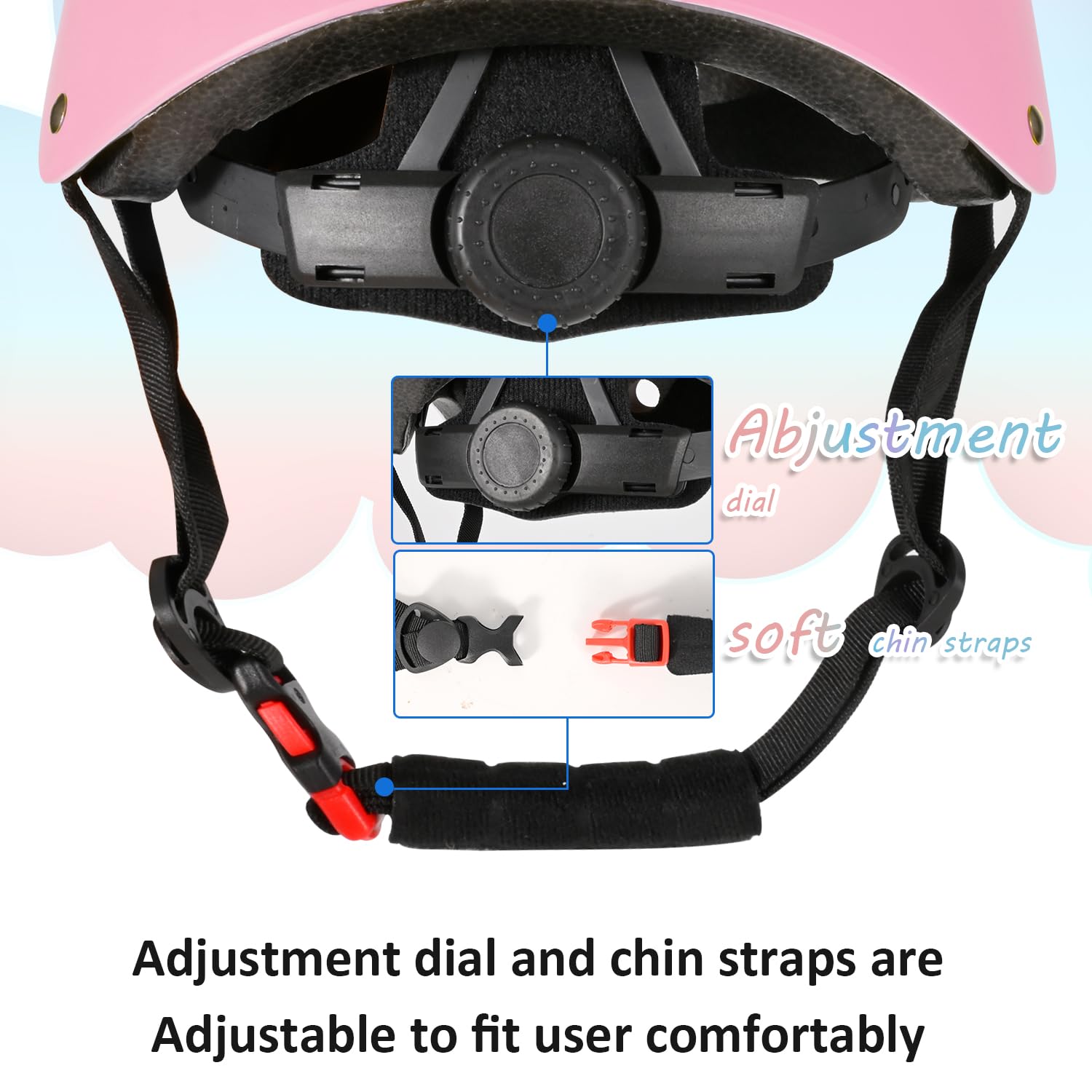 Casco per bambini regolabile, casco da bicicletta per bambini resistente agli urti e agli impatti, 11 prese d'aria, imbottitura in schiuma
