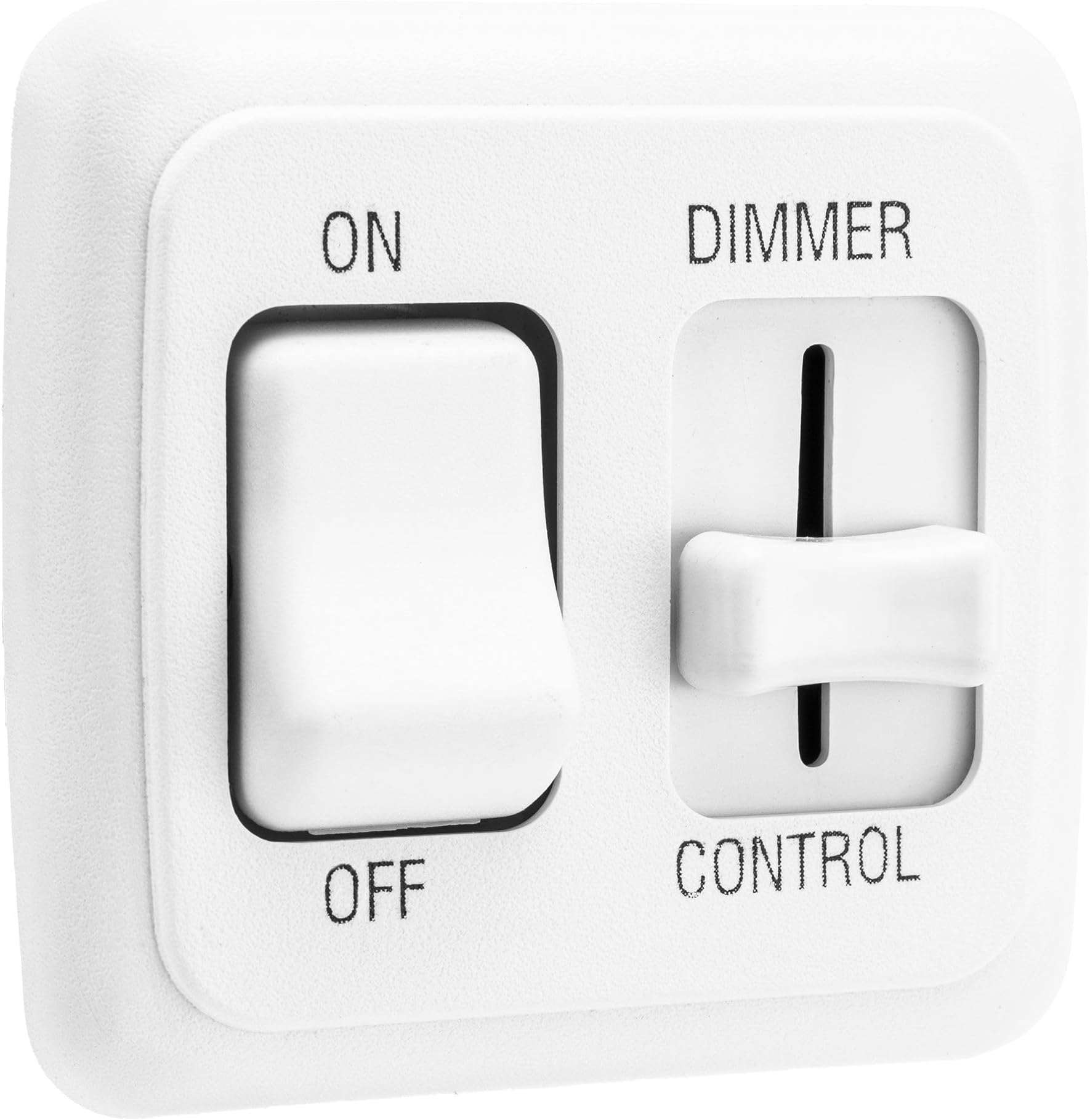 RecPro RV Dimmer Switch | 12V DC | High Side Dimmer Light Switch | Compatible with LED Lights | Made in America (White)