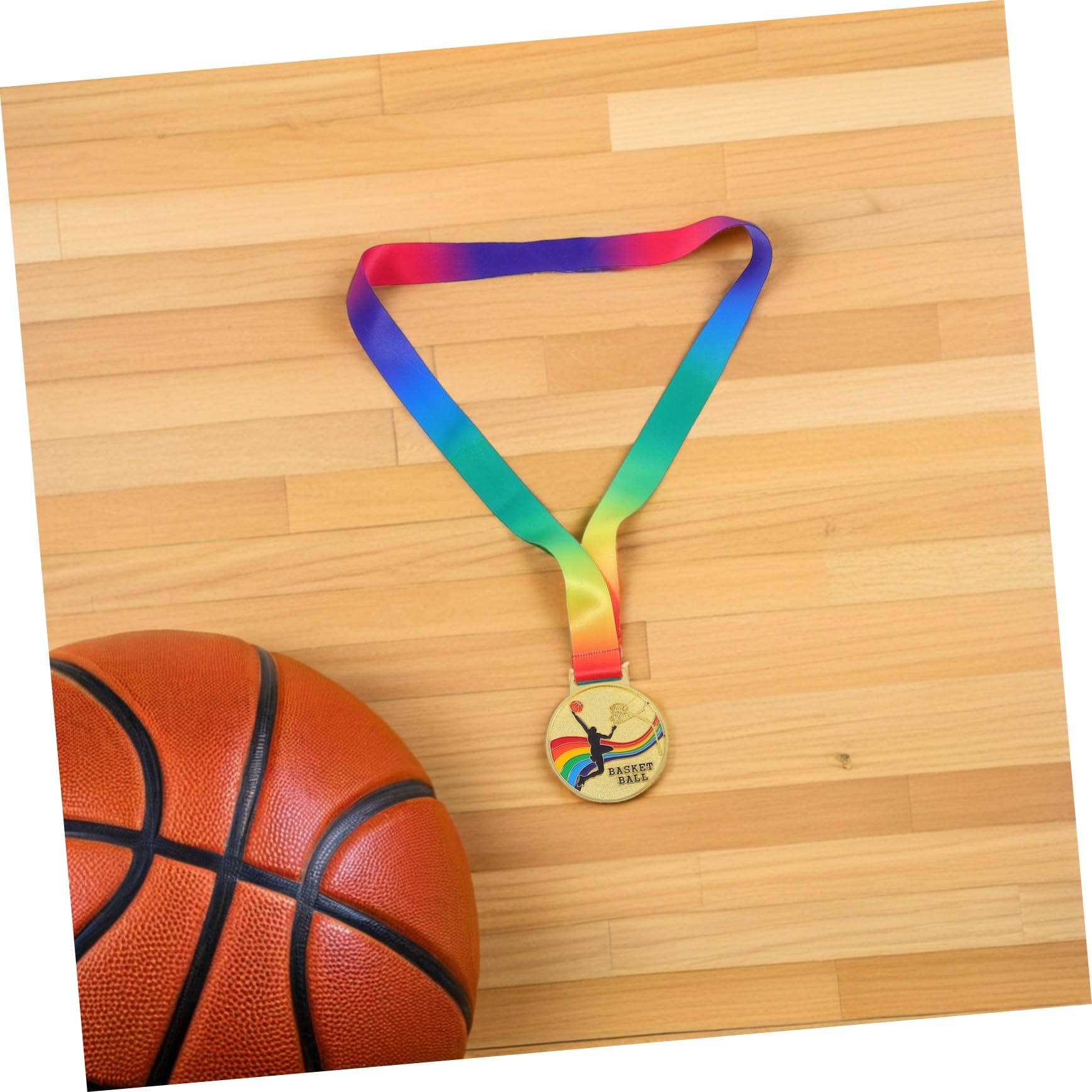 TOYANDONA Medaglia Basket Creativa 4 Pezzi in Lega di Zinco con Nastro