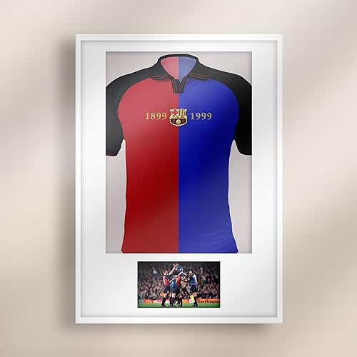 Miniatura 6 de PAP Barcelona 1999 - Camiseta de fútbol retro para hombre del FC Barcelona