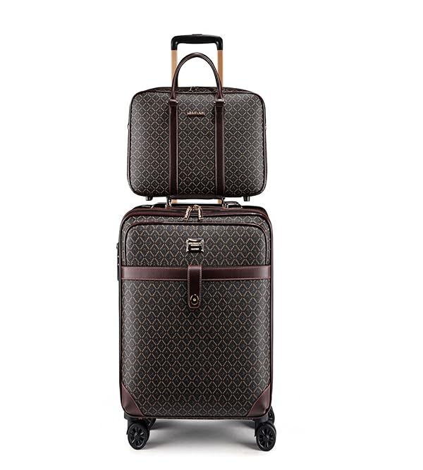 feilario 2 pcs Waterproof PVC Leather Business Carry On Luggage, TSA Lock by feilario - Used condition - US$101.99
