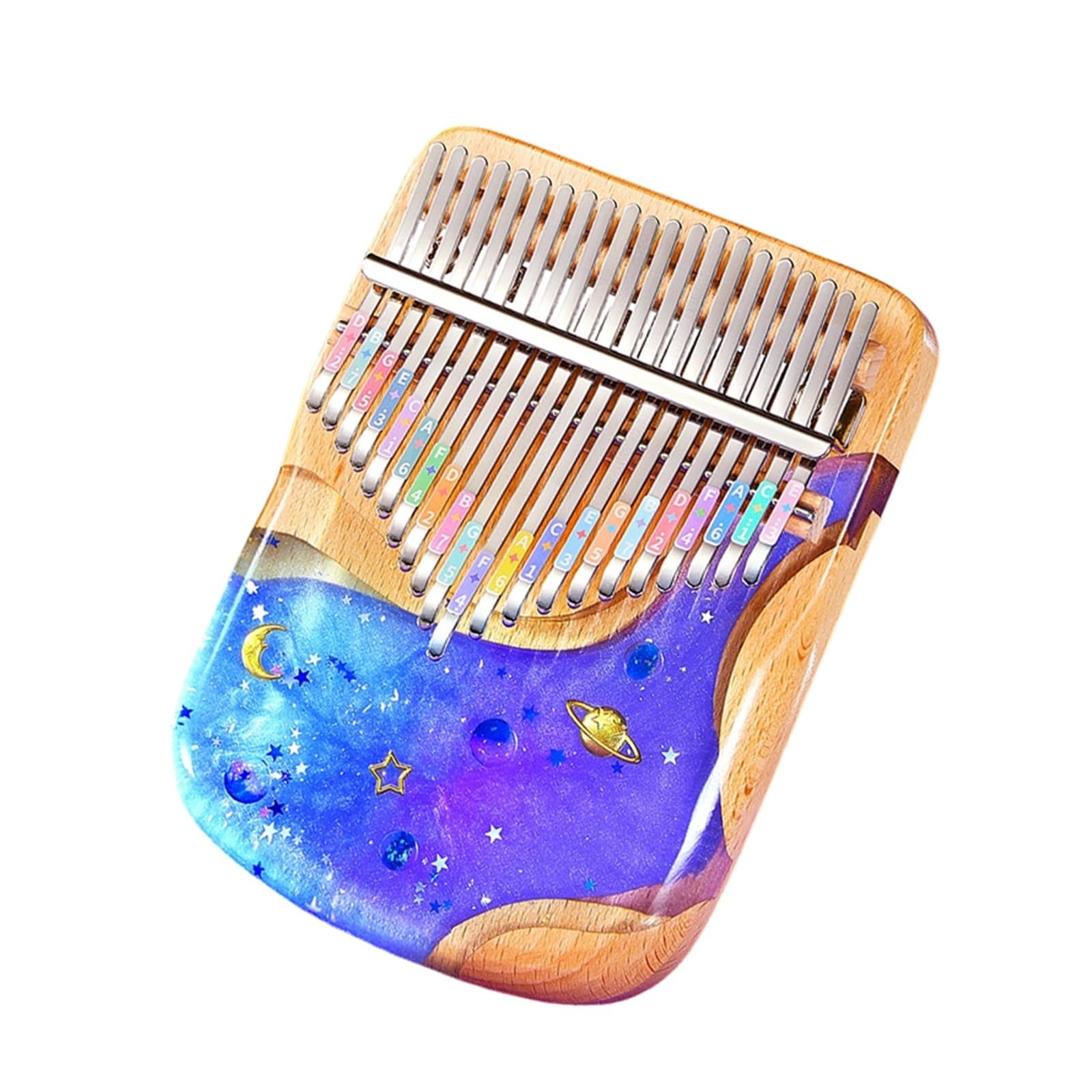 Profesjonalna Kalimba 17 21-tonowy Akrylowy Przezroczysty Instrument Palcowy Kalimba(21 tone 2)