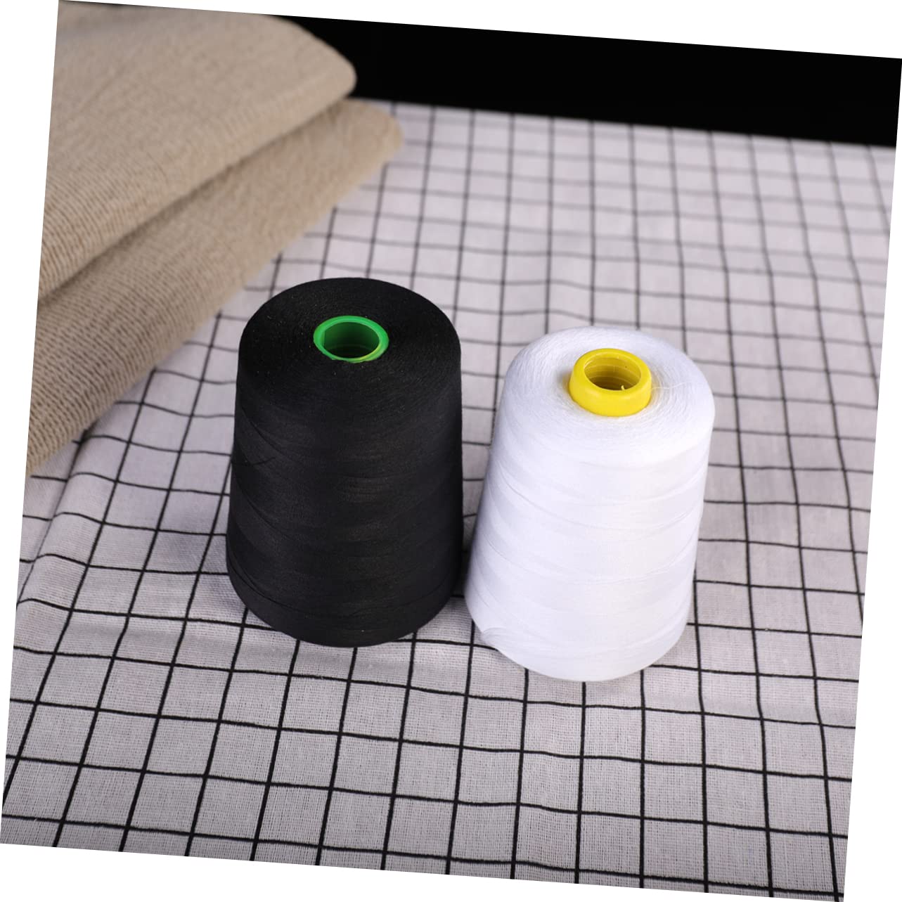 Homoyoyo 3 Series Hilo De Poliéster Para Coser Hilo Negro Para Bordar Hilo Para Coser Telas Hilo Para Coser Suministros Para Acolchado Costura Variada Herramientas Para 2 piezas x 3