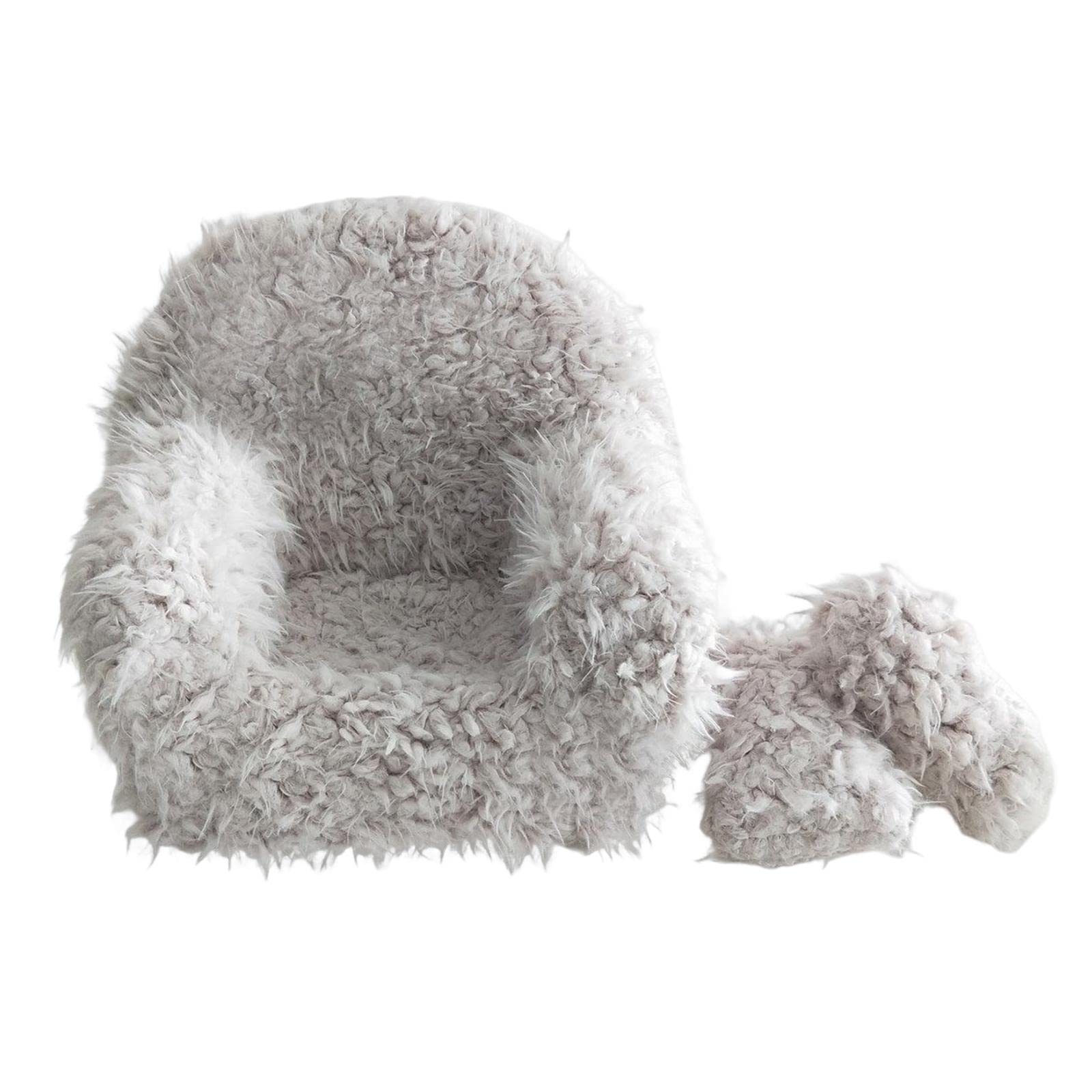 Qianly Puntelli Fotografici Divano per Bambini Accessori Da Studio Sedia per Posa Fotografica Mobili per con Design Elegante Adatto per Servizi Foto, Bianco, Taglia unica bambino