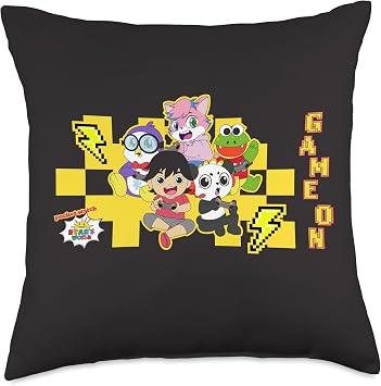 Ryans World Game On Characters Throw Pillow