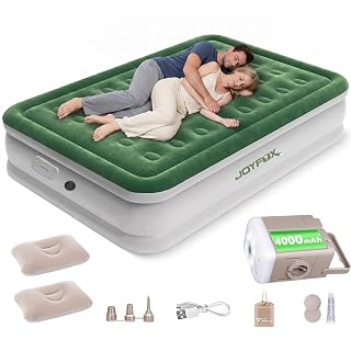 Joyfox Forest Colchão Inflável Casal 200x154x43 cm, Bomba Interna 110V/220V