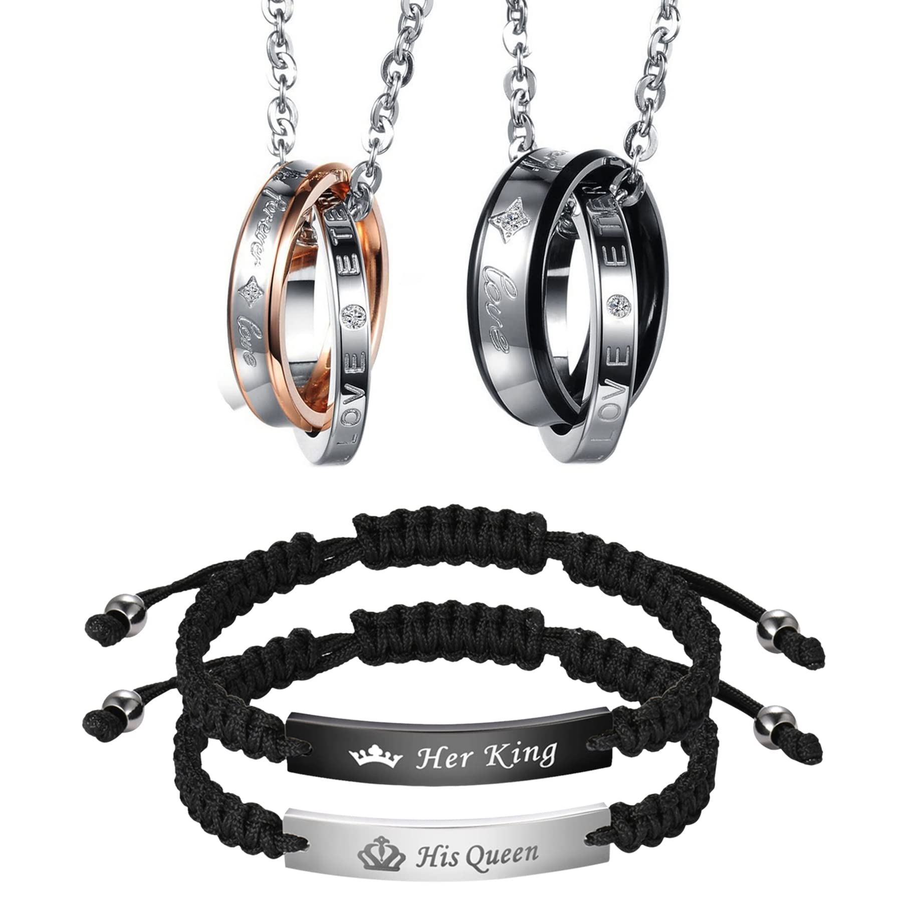Amazon | [Oidea] Forever love カップルネックレス