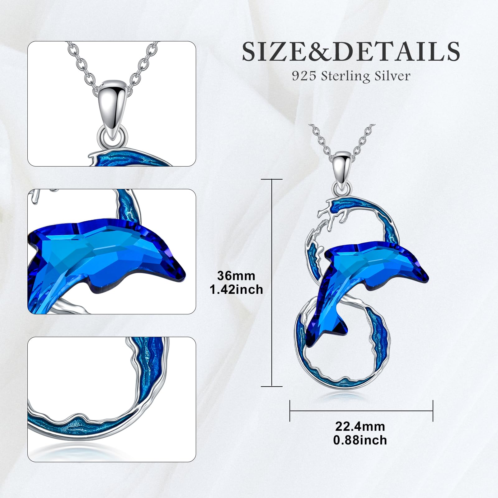 Tier Halskette 925 Sterling Silber Kuh Kaninchen Katzen Hai Drachen Anhänger Tier Schmuck Geburtstagsgeschenk für Frauen
