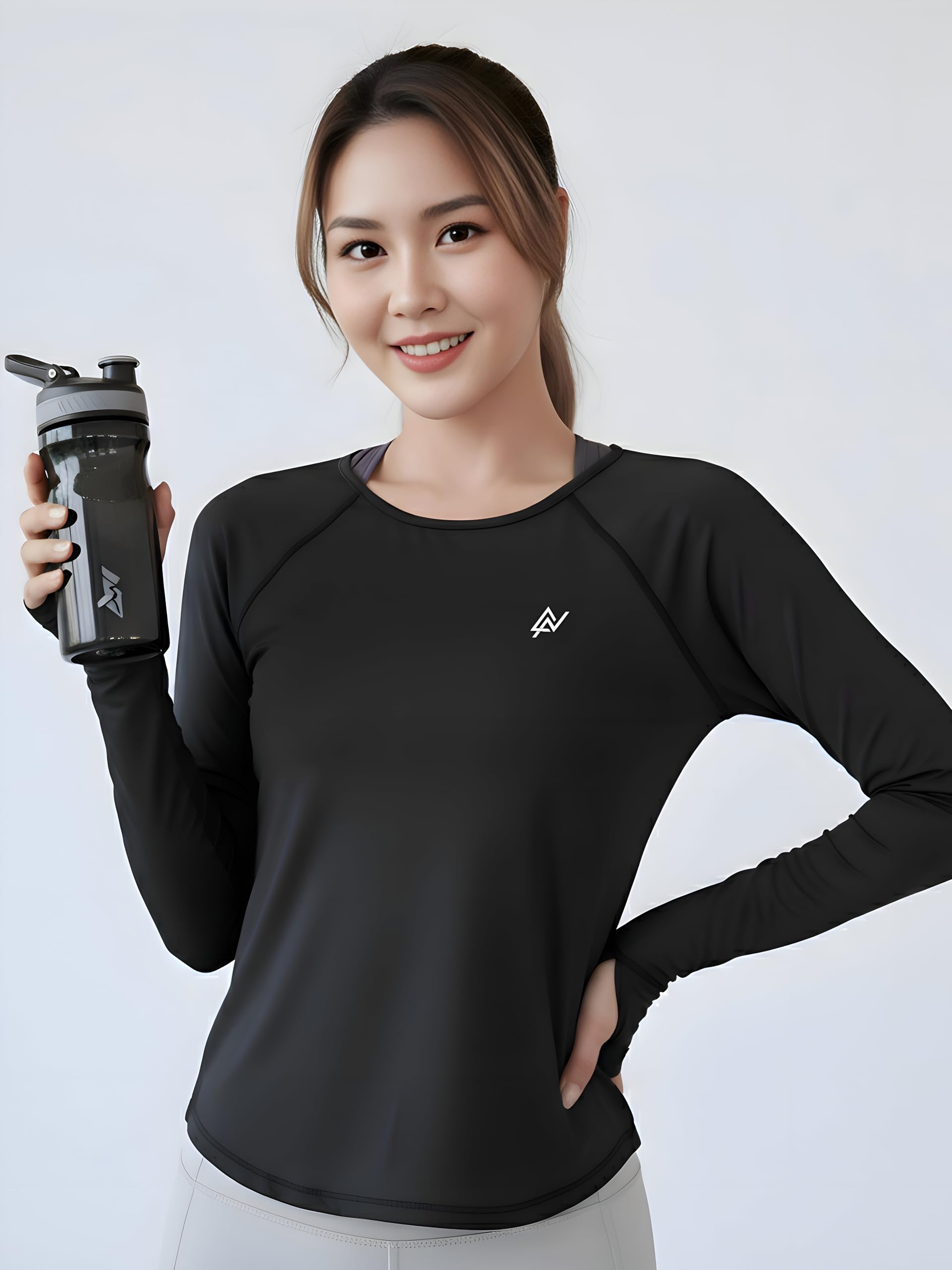 Nexsus Apparels Stretchable Full Sleeves Gym Wear Tshirt for Women | Compression Dry Fit T Shirt for Woman | Activewear Sports T Shirt for Woman | Available in All Regular Size's 2