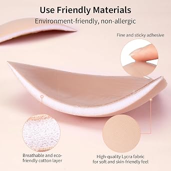 Sticky Bra,Self-Adhesive Bra,Strapless Bra Invisible Push up Lift Silicone Bras for Backless Dress
