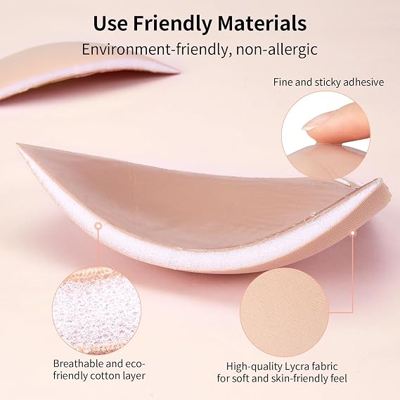 Sticky Bra,Self-Adhesive Bra,Strapless Bra Invisible Push up Lift Silicone Bras for Backless Dress