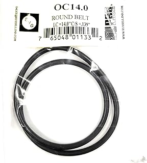 Drive Belt (Round Rubber Type) for Replacement for Tape Player OC14.0 EVG/PRB (1PC) Size I.C. 14.0